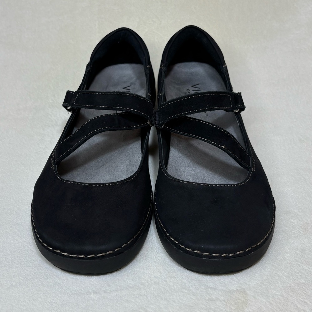 Vionic Judith Mary Jane Loafers Shoes Womens Size 7 Black Leather